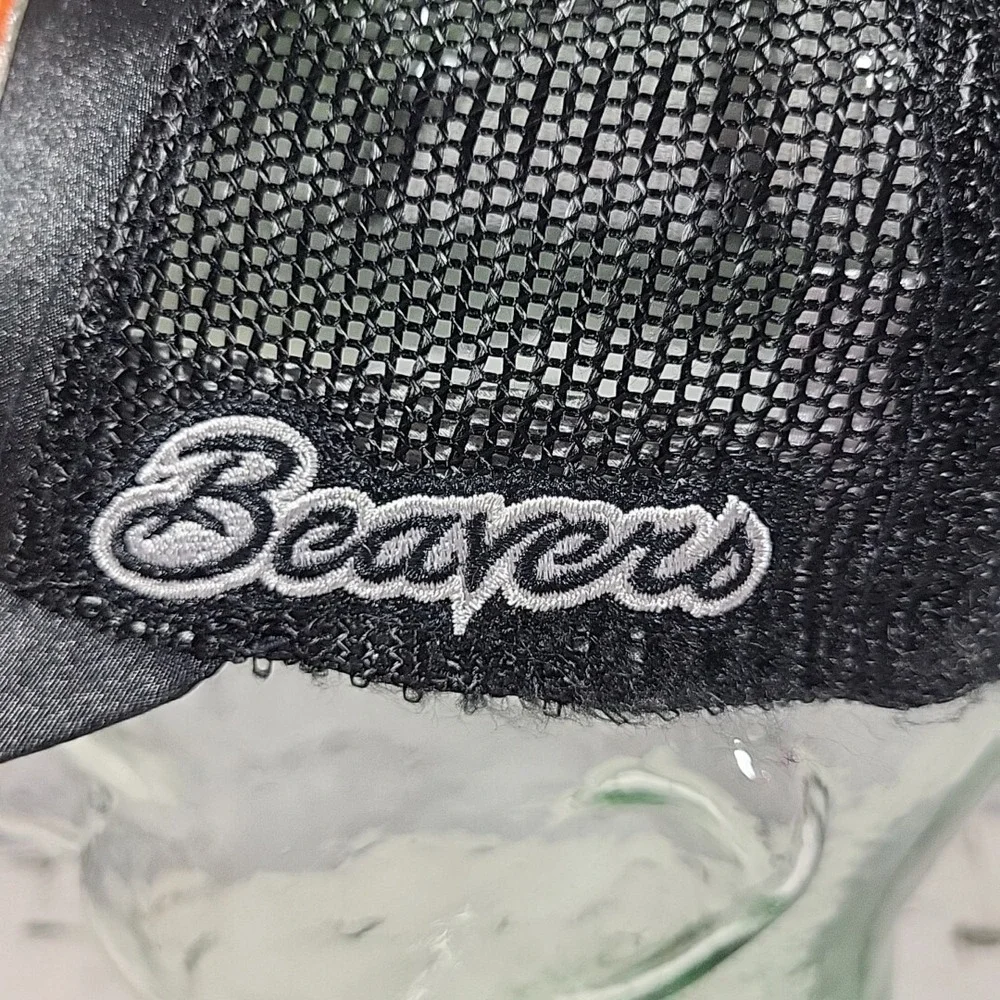 Oregon State Beavers‎ Hat Womens OSFM Black Glitter Strapback Ball Cap  Flaw